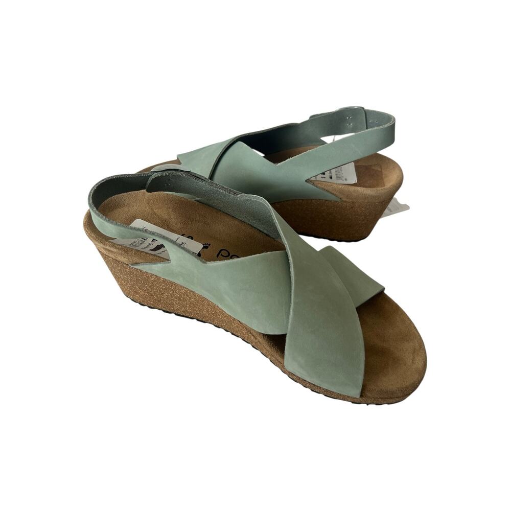 Papillio By Birkenstock Samira Nubuck Leather Sandal In Pure Sage Size 40 - Picture 7 of 11